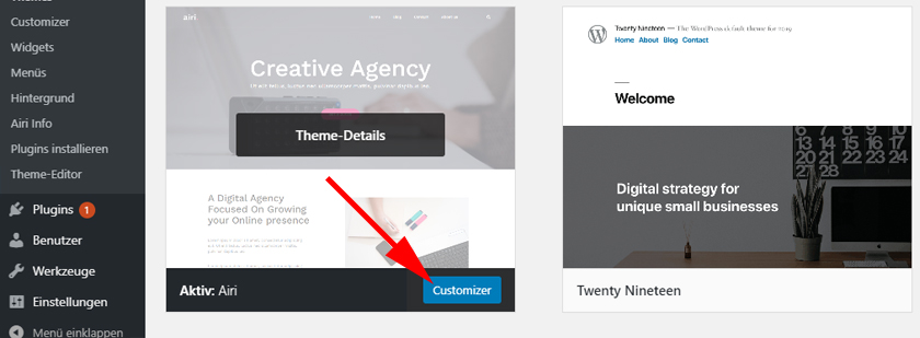 WordPress Customize Theme