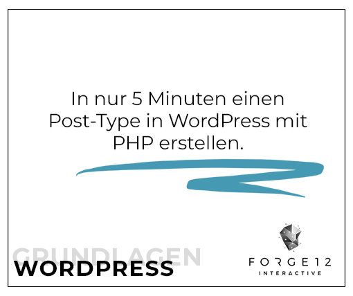 WordPress Webentwicklung Post-Type erstellen