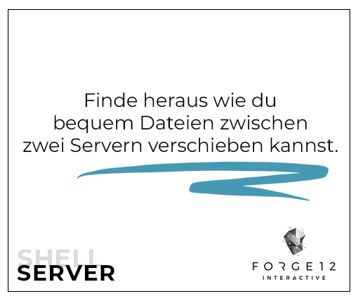 Kopieren von Daten zwischen zwei Servern.