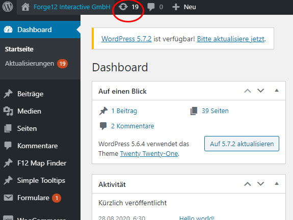 WordPress Plugins aktualisieren