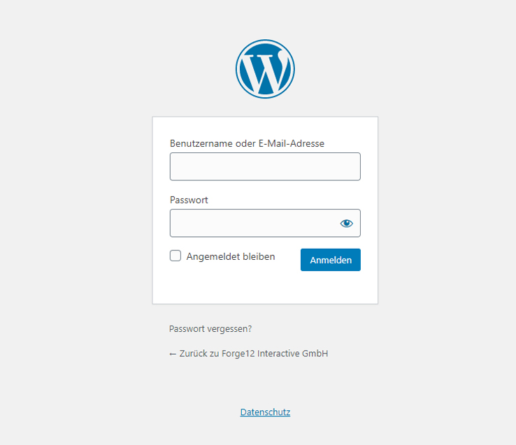 wordpress login