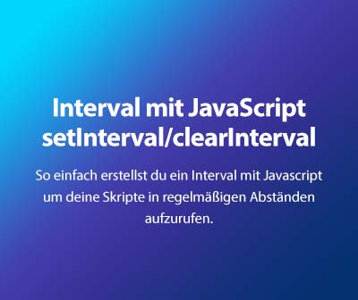 Interval in JavaScript