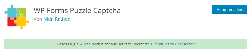 WP Forms Puzzle Captcha für WordPress