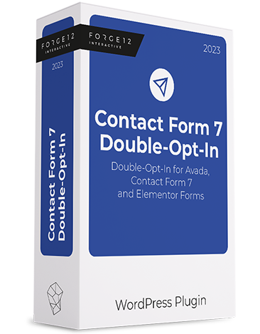 WordPress Contact Form 7 / Avada Plugin Double Opt-In